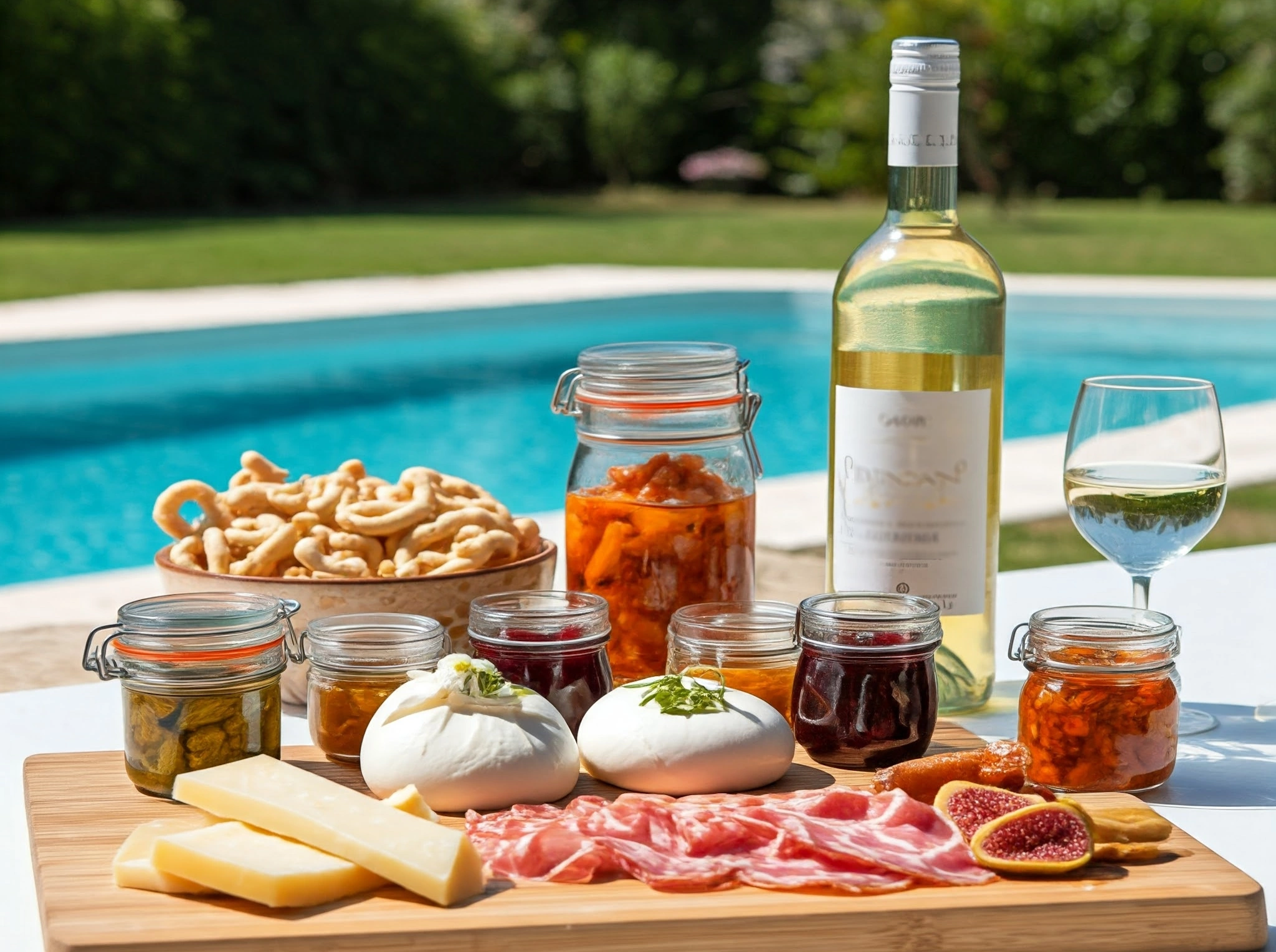 Degustazione di prodotti tipici pugliesi presso Villa Agapanthus: olio extravergine, vini locali e corsi di cucina con chef a domicilio, perfetti per esperienze enogastronomiche in Puglia.